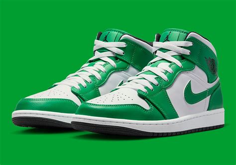 jordans groen wit